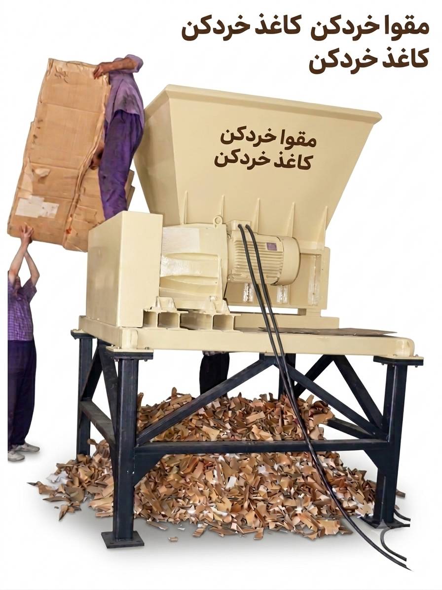 دستگاه کاغذ خردکن و مقوا خردکن 1200
